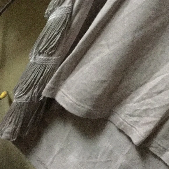 INC fringe shirt cowgirl boho chic rodeo queen farmer’s market Easter brunch - Picture 7 of 8